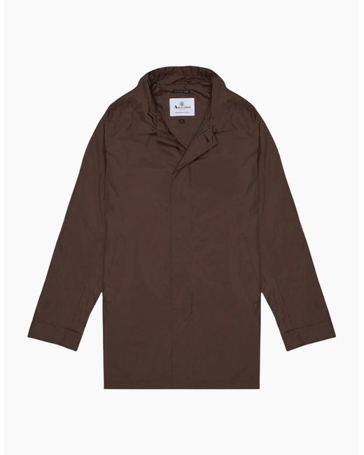 Aquascutum Brown Active Packable Trench Jacket for men