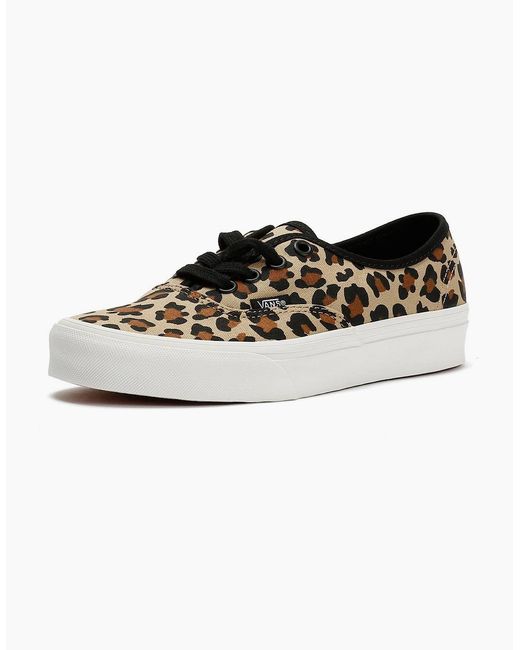 Vans White Authentic Animalier Leopard Trainers