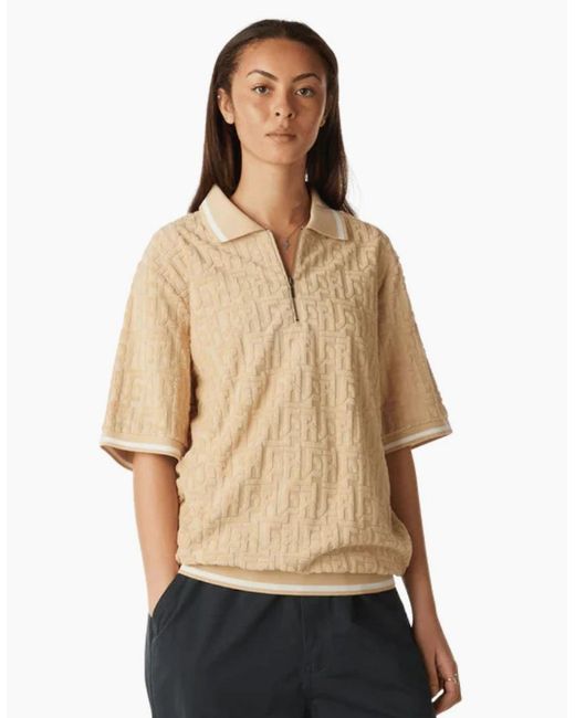 Huf Metallic Tether Jacquards Terry Twill Polo for men
