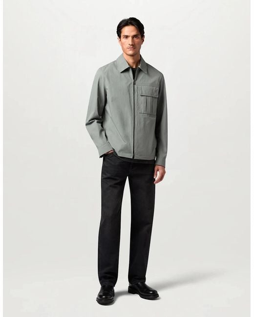Belstaff Gray Cargo Overshirt for men