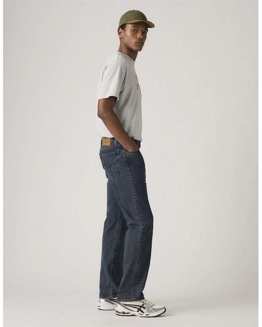 Levi's Blue Levi's 555 Relaxed Fit Five Pocket Jeans for men