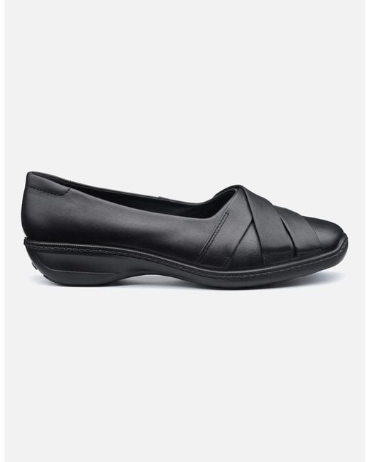Hotter Black Evelyn Wide Fit Shoes