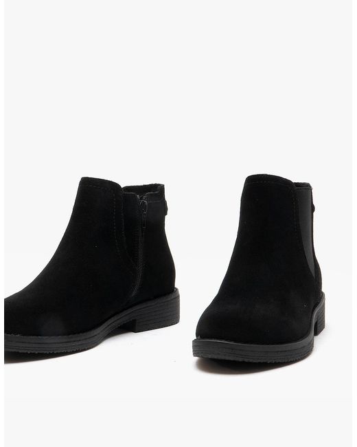 Hush Puppies Black Maddy Suede Ankle Boot