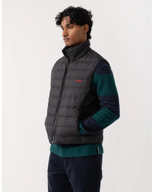 Boss Blue Hugo Banks2641 Padded Gilet for men