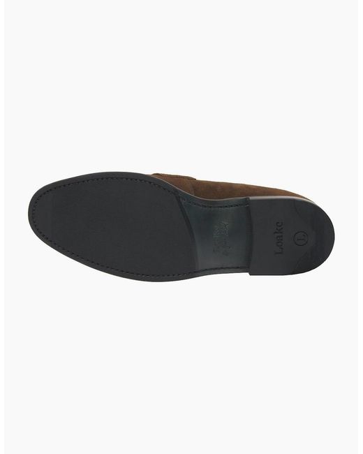 Loake Brown Wiggins Penny Loafers for men