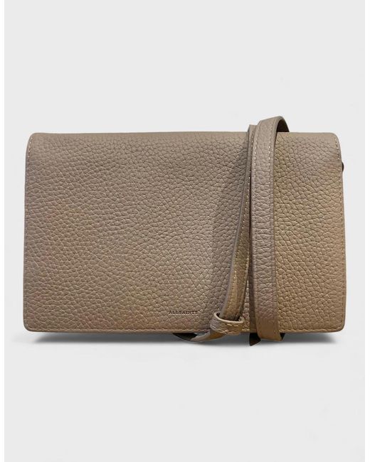 AllSaints Brown All Saints Small Leather Crossbody Bag