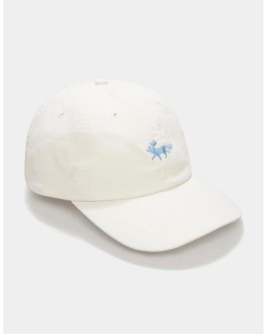aubi White Arnside Twill Fox Cap for men