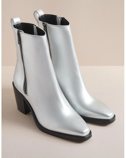 Hudson Rey Metallic Zip Boot