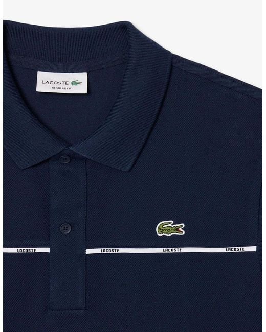 Lacoste Blue Short Sleeve Polo for men