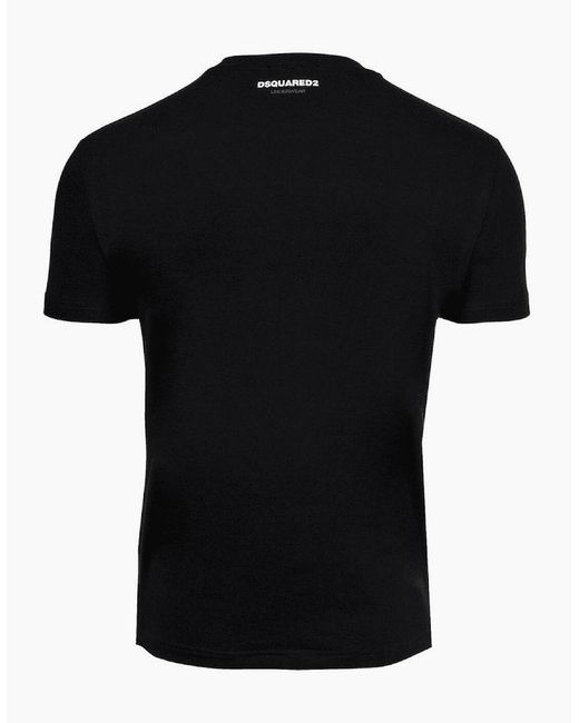 DSquared² Black Basic T-Shirt for men
