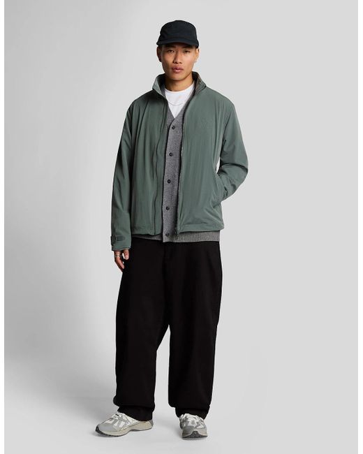 Lyle & Scott Green Keyline Windbreaker Jacket for men