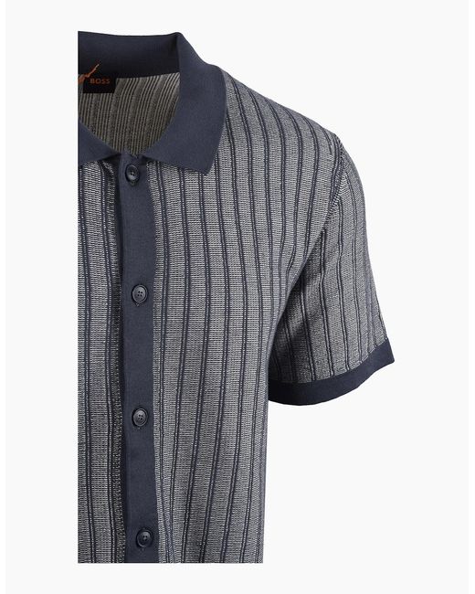 Boss Gray Boss Kodd Polo Dark for men