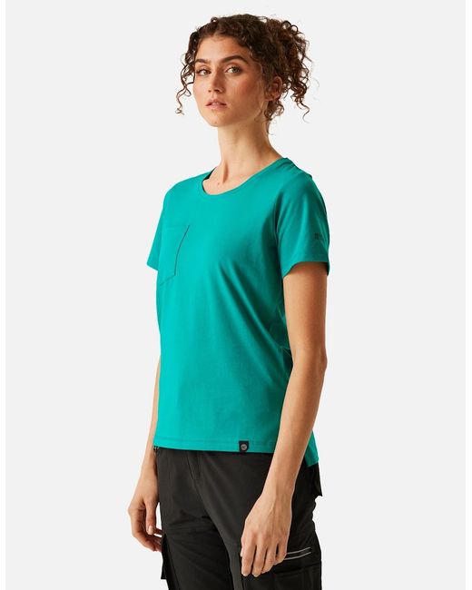 Regatta Blue Professional /Ladies Ada Cotton Stretch T-Shirt