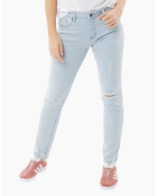 Brave Soul Blue Serina Slim Fit Skinny Denim Jeans Casual Light Pant New