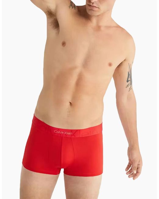 Calvin Klein Red Boxer Trunks Shorts 1X Pack Soft Ck Stretch Underwear Gift New for men
