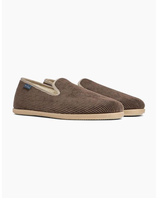 Oliver Sweeney Brown Corduroy Slippers for men