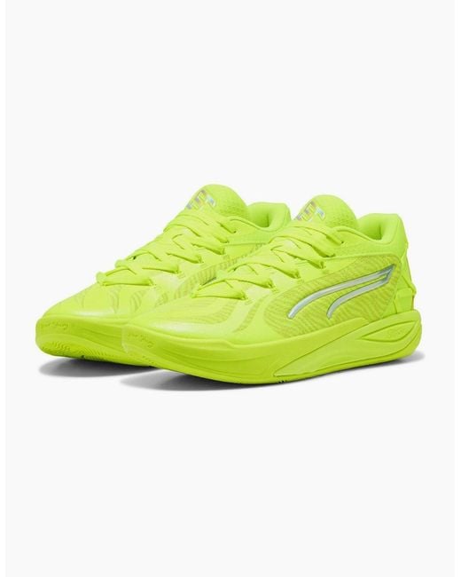 PUMA Yellow Stewie 4 Flawless Basketball Trainers