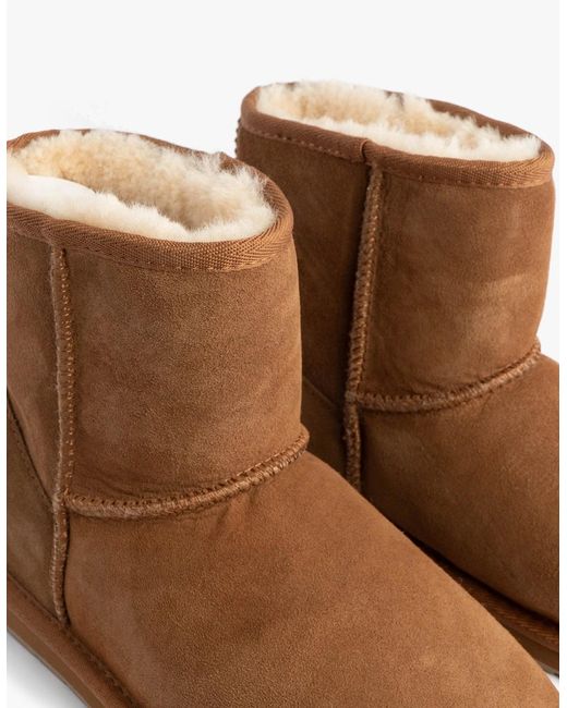 EMU Brown Australia Stinger Mini Sheepskin Boot Chestnut