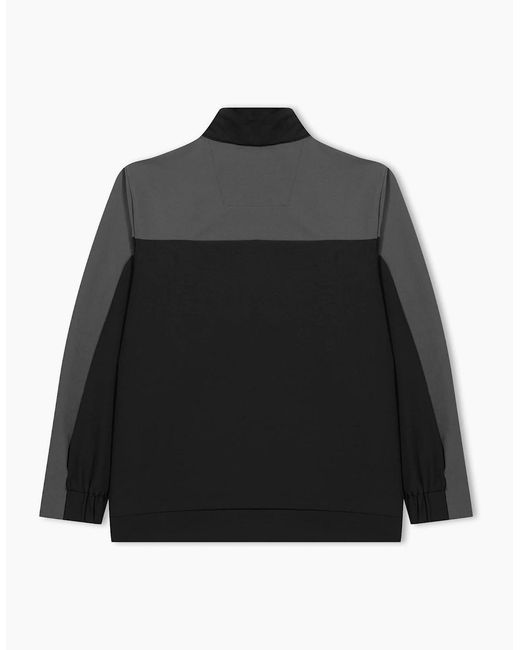 Castore Black Mock Neck Relaxed Fit Track Jacket
