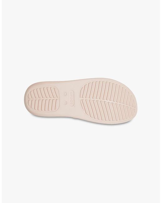 CROCSTM White Blush 209587-6Ur Flat Sandals