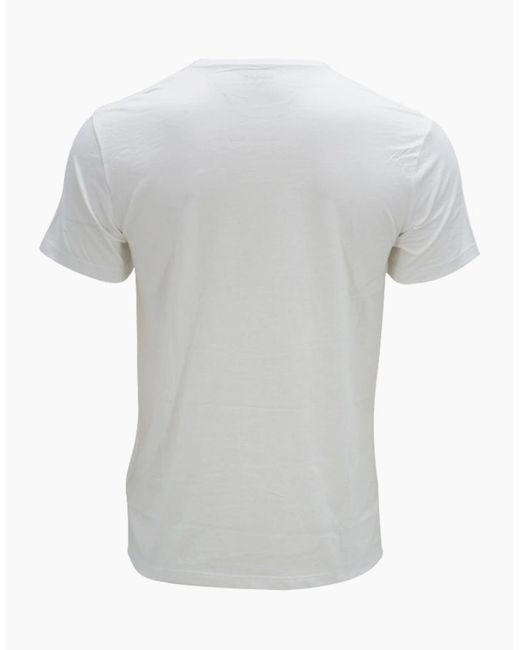 Timberland White Printed T Shirts Crew Neck Summer Top Short Sleeve Premium Tee for men