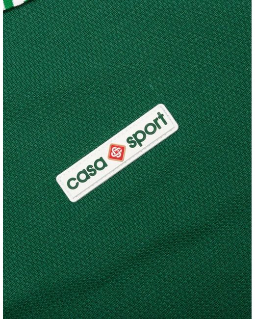 Casablanca Textured Pique Polo Evergreen for men