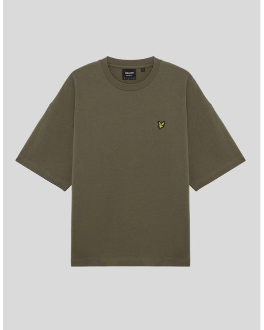 Lyle & Scott Natural Boxy Cotton T-Shirt for men