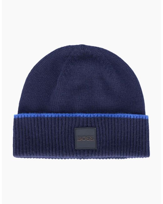 Boss Blue Boss Armato Scarf & Hat Set Dark for men