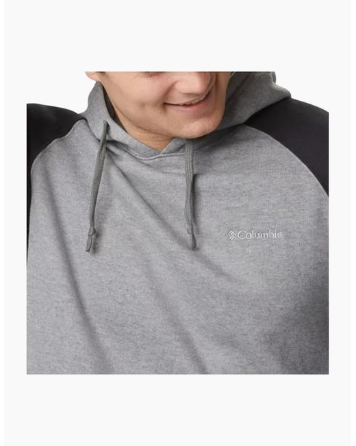 Columbia Gray Hart Mountain Ii Hoodies Regular Cotton Pullover Hooded Jumpers for men
