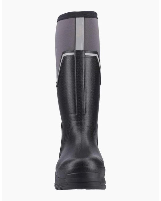 Muck Boot Black Grit S5 Wellingtons for men
