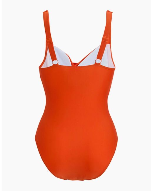 Regatta Orange Ladies Sakari Tummy Control One Piece Swimsuit