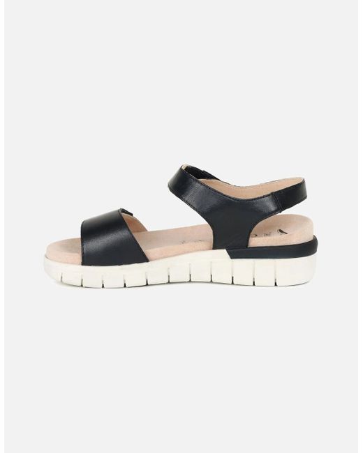 Caprice Black Trail Sandals