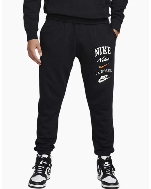 Nike Black Club Jogger Casual Cotton Pant for men