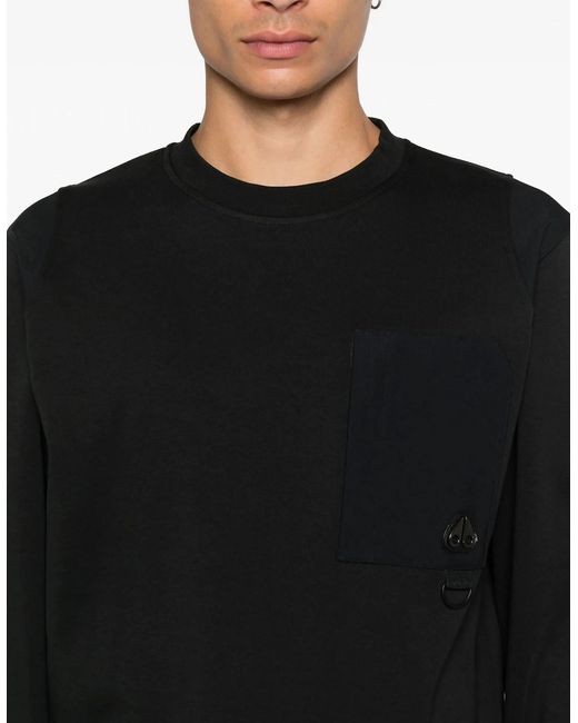 Moose Knuckles Black Dalon Sweatshirt for men