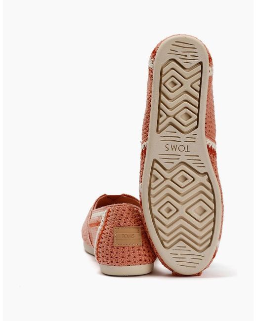 TOMS Pink Alpargata Classic Cotton Medium Espadrilles