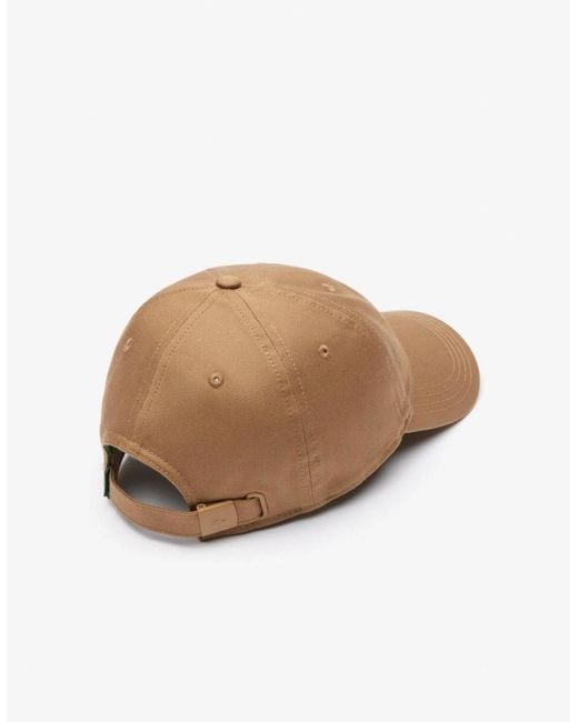 Lacoste Natural Organic Cotton Twill Cap for men