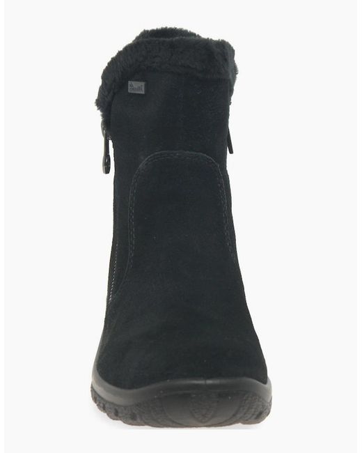 Rieker Black Everest Ankle Boots