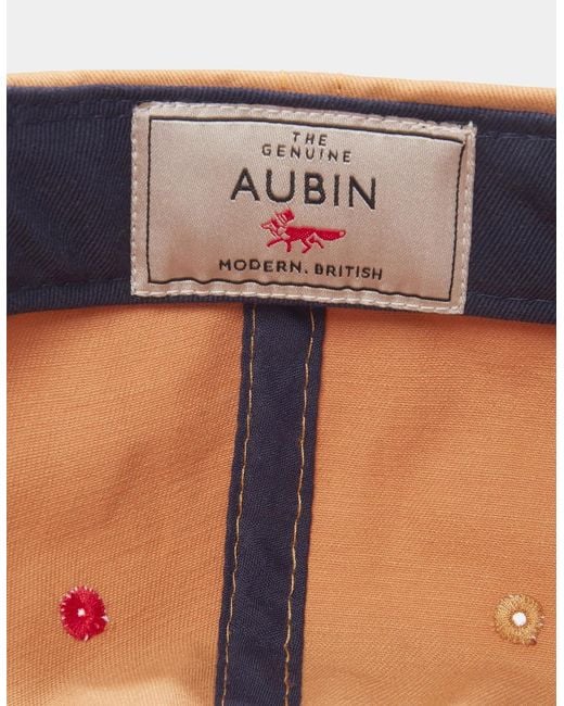 aubi Yellow Hendwell Washed Twill Cap for men