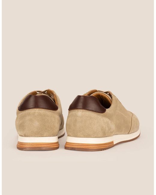 Oswin Hyde Natural Spencer Sand Suede for men
