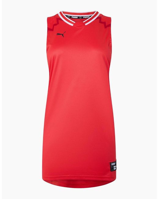 PUMA Red Hoops Team Game Performance Vest