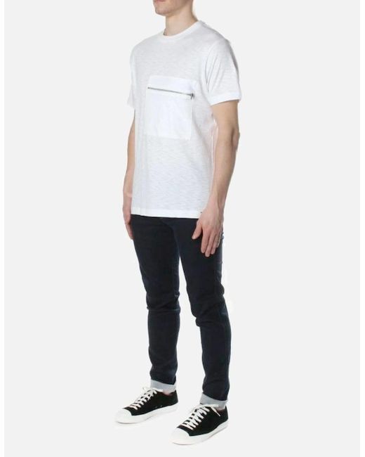 DIESEL White T Det T Shirt Crew Neck Casual Summer Cotton Polo Casual Tees for men
