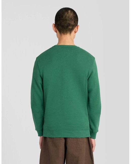 Lyle & Scott Green Cotton Crew Neck Sweatshirt for men