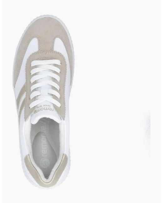 Remonte White Ladies Sneaker D3E00-80