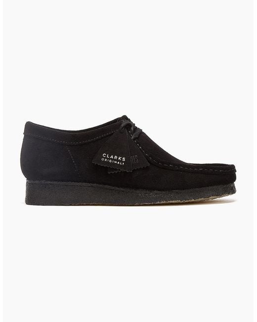 Clarks Black Originals Wallabee Shoes for men