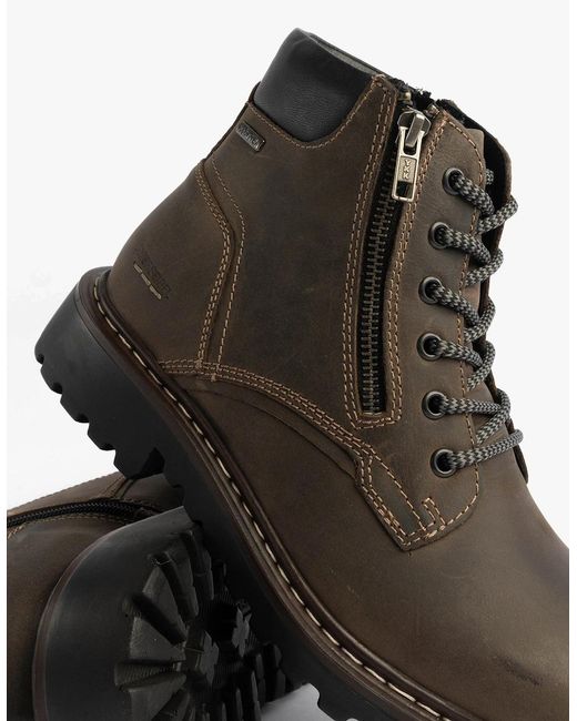 Josef Seibel Brown Chance 67 Boots Vulcano Kombi for men