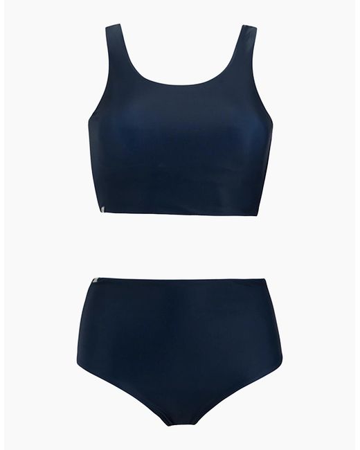Regatta Blue Ladies Orla Kiely Mini Square Flower Reversible Bikini Set