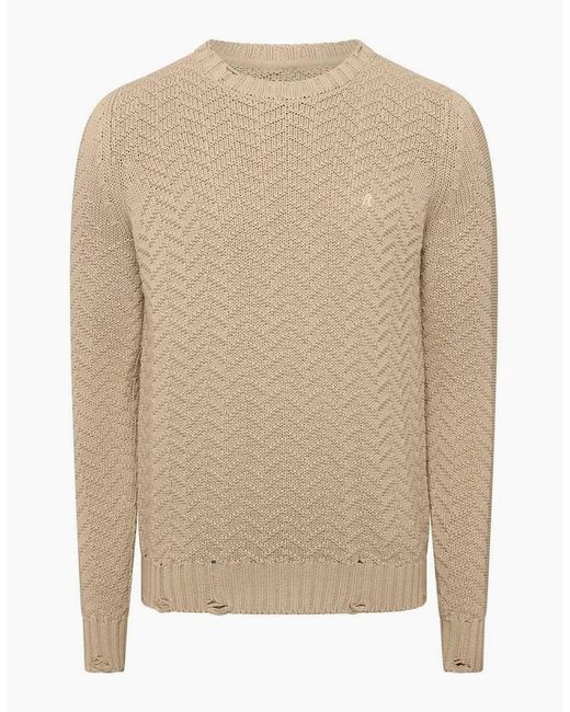 Replay Natural Crewneck Sweater for men