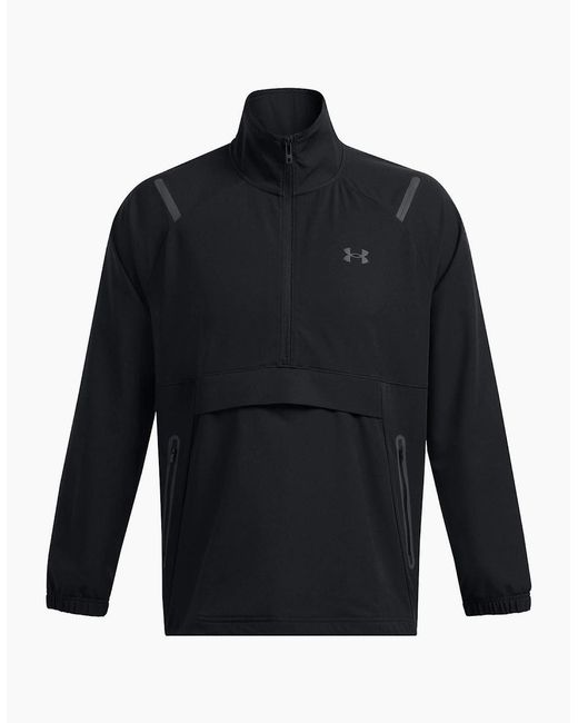 Under Armour Blue Unstoppable Solid Patterned Anorak Jacket With Drawstring for men