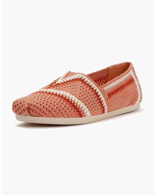 TOMS Pink Alpargata Classic Cotton Medium Espadrilles