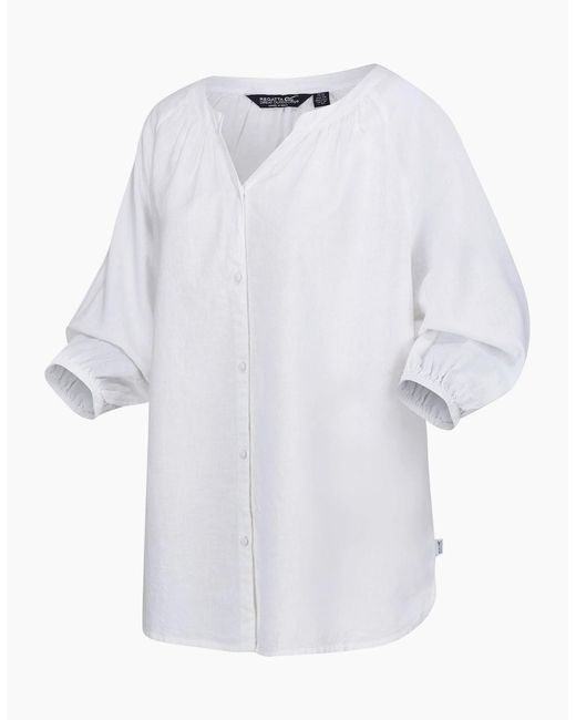 Regatta White Ladies Natuna Lightweight Shirt